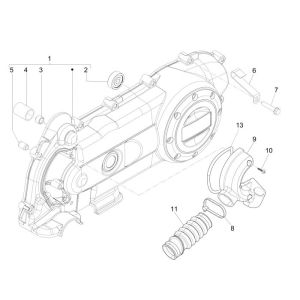 Kupplungsdeckel Vespa Sprint 25km 4-Takt 2-Ventil
