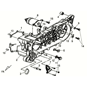 Corbel Gehäusedeckel - Adjuster Sym Allo GT (WH006 S882U) weiß/silber