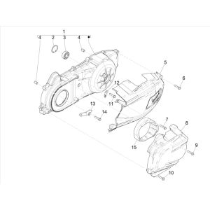 Kurbelgehäusedeckel Vespa GTS 300 HPE 4T 4V IE ABS E4 2019 (EMEA)