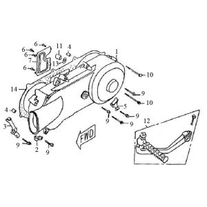 Deckel für Ölwanne Iva Roma 125cc