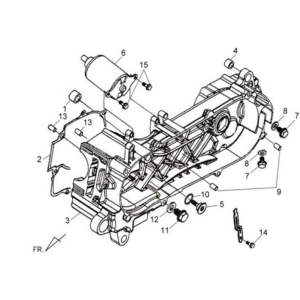 Linker Kurbelgehäusedeckel 2 Sym X'PRO 125