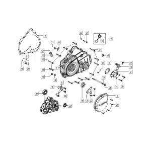 Kurbelgehäusedeckel links Kymco MXU 400