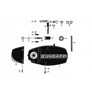Rechter Kurbelgehäusedeckel Zundapp 530 alle Typen