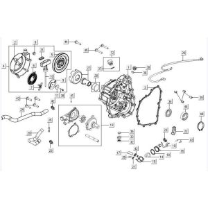 Kurbelgehäusedeckel rechts Kymco MXU 500