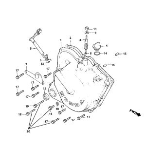 Rechter Kurbelgehäusedeckel Honda MB50/MB80