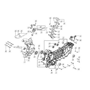 Ölpumpe - Einlass Kymco G-Dink 2-Takt Dunkelgrau