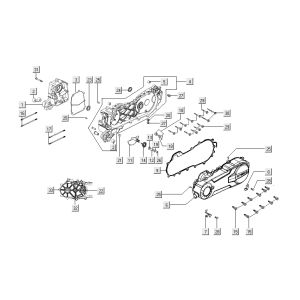 Sump 1 Kymco Super 8 Street 4-Takt rot