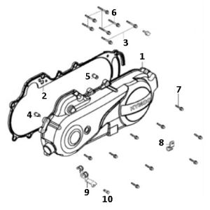Sumpf GY6 10 (EURO 4; nach 2018)-Carterhelft GY6 10 (EURO 4 na 2018) t tm z