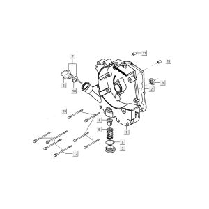 Oilhalf Kymco Agility 10' 4-Takt weiß silber