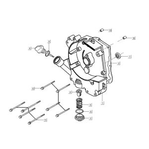 Sump halb Kymco Agility 16'+ 4-Takt-Einspritzung euro4 mattgrau