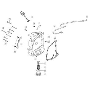 Kurbelgehäuse rechts AGILITY 16+ 4T 200i Matt Metallic Hellblau