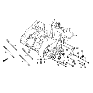Honda MB/MT/MTX 50 Kurbelwelle und Ölpumpe