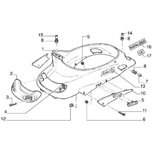 Gepäckträger Piaggio Liberty 2-Takt bis 2005