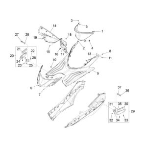 Trittbrett Piaggio New Fly 4-Takt 4-Ventil