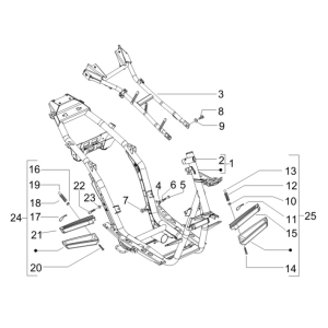 Fahrgestell - Rahmen Gilera Runner 50 SP 2010-2017