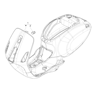 Fahrwerk/ Rahmen Vespa Sprint 4-Takt 3V (Euro4-Injektion IGET) White Fusion 544