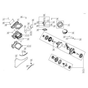 Zylinderkolben Kymco MXU 500