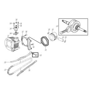 Zylinder - Kurbelwelle Kymco Agility City 16 200i