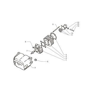 Zylinder Beta Ark-K AC schwarz 2008 2-Takt