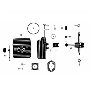 Zylinder - Kurbelwelle Zundapp KS 50 530-012 und 014