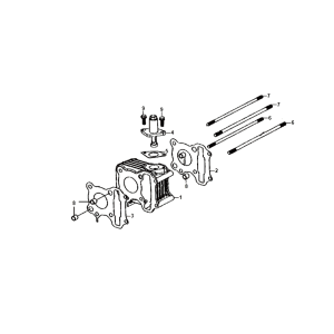 Zylinderkopfdichtung Fußdichtung Sym Jet 14