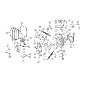 Zylinderteile Kymco Agility Fat 12' 4-Takt blau