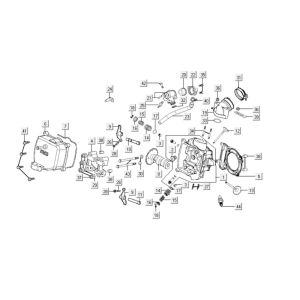 Zylinderkopf - Ventildeckel Kymco Grand Dink 250cc