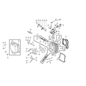 Zylinderkopf AGILITY 16+ 4T 200i Matt Metallic Hellblau