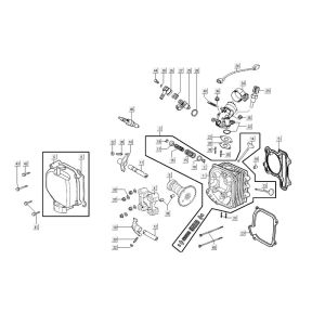 Zylinderkopf AGILITY 16+ 4T 200i Mattes Metallic-Silber