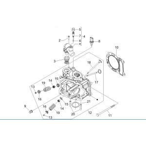 Zylinderkopf/Ventilgruppe Vespa GTV 250 4T 4V IE