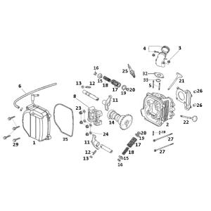 Zylinderkopf GY6 10/12 Zoll (EURO 4; nach 2018)-Cilinderkop GY6 10 / 12 inch (EURO4) a tm d