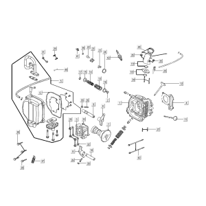 Zylinderkopf Kymco Agility Delivery 4-Takt euro4 weiß