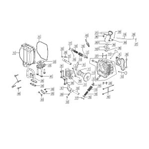 Zylinderkopf Kymco Delivery 4-Takt weiß