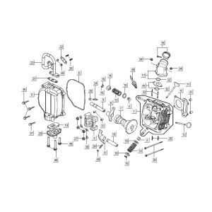 Zylinderkopf Kymco New Dink 4-Takt schwarz metallic