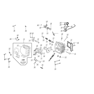 Zylinderkopf Kymco People S 50i E4 Blau