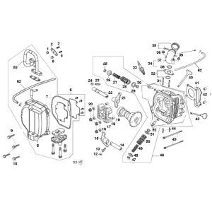 Zylinderkopf Znen ZN50QT-11 4-Takt