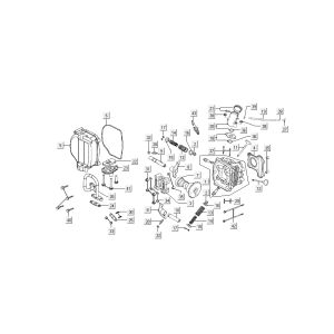 Zylinder-Zubehör Kymco Super 8 4-Takt (2007-2009) orange