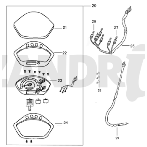 Cockpit-Teller Adlerflügel Napoli dunkelblau