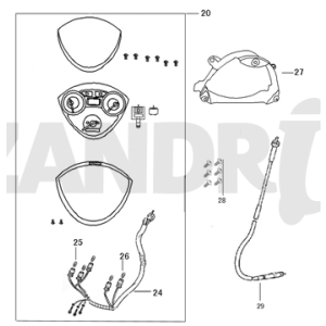 Cockpit-Teller BTC Riva Sport orange