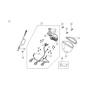 Cockpittheke Kymco Grand Dink 2-Takt Anthrazit