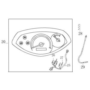 Cockpit-Teller Senzo SP dunkelblau