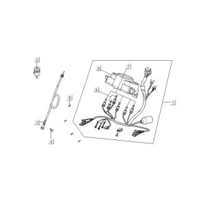 Cockpitkabel Kymco Agility Fat 12' 4-Takt Eiche Metallic