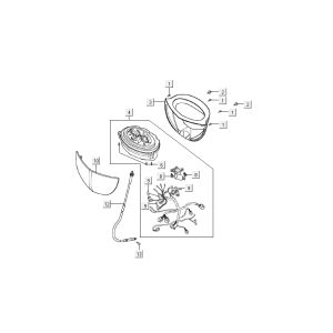 Cockpit Kymco Super9 AC auf 2-Takt Sports Blue