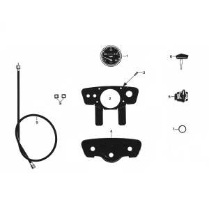 Tacho - Cockpit Zundapp C50 Sport 529-010