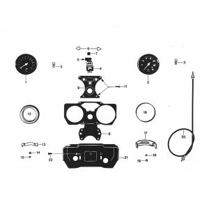Tacho - Cockpit Zundapp GTS 50 529-024 bis 029