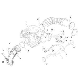 Vergaser Vespa Primavera 45km 4-Takt-4-Ventil