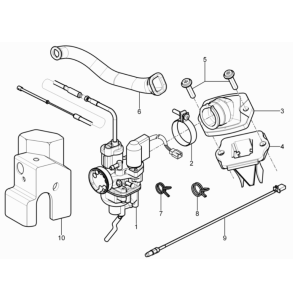 Piaggio Typhoon 50 2-Takt Euro 3 2011 Vergaser