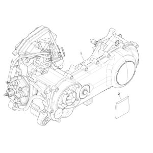 Piaggio NRG Power 50 2-Takt LC Euro 4 kompletter Motorblock