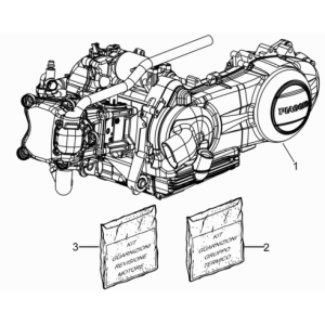 Piaggio Beverly 125 RST 4T 4V IE E3 2010-2015 kompletter Motor (EMEA)