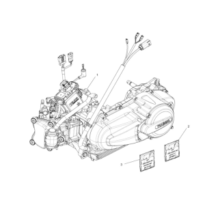 Motor komplett Piaggio MP3 300LT Sport 2009-2014